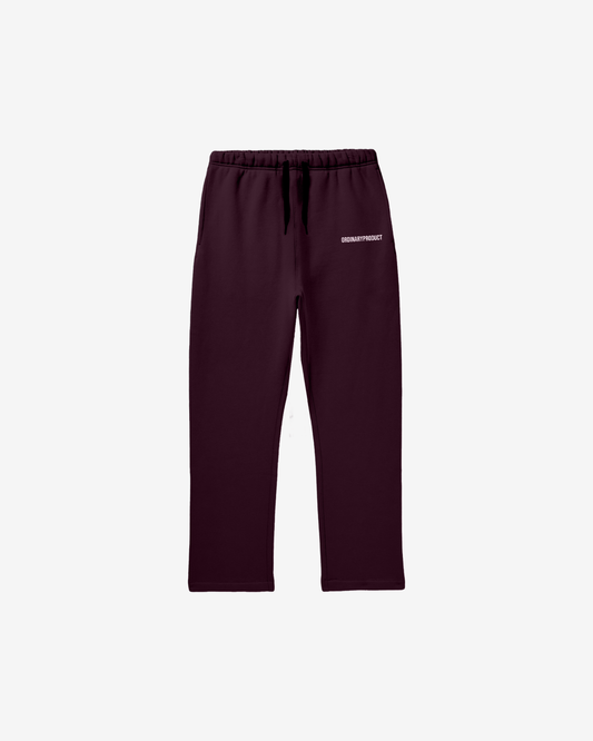 BURGUNDY SWEATS WIDE LEG