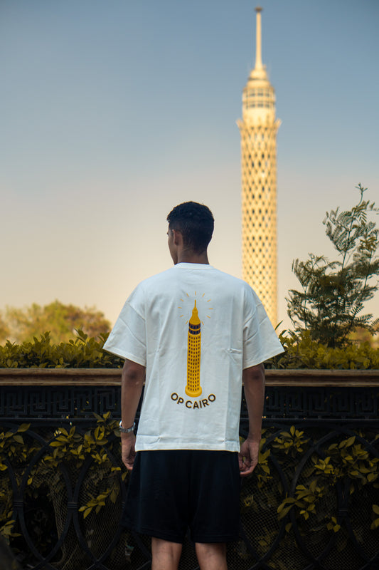 WHITE T-SHIRT CAIRO TOWER