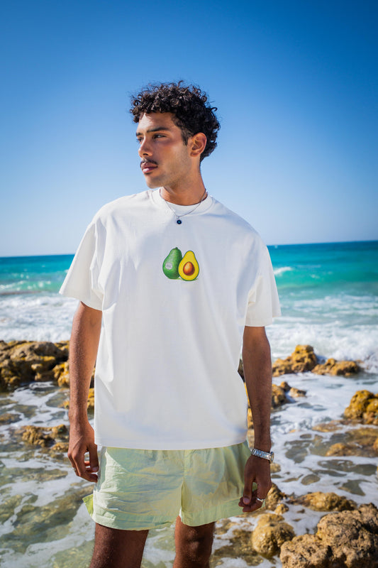 WHITE AVOCADO T-SHIRT