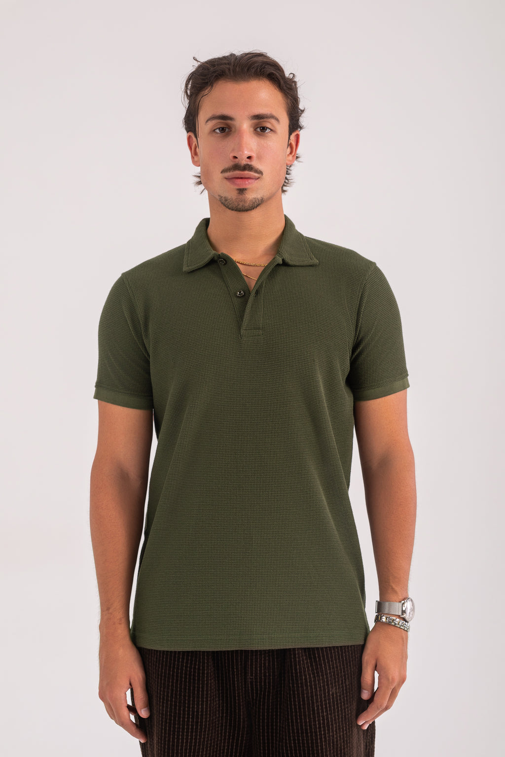 OLIVE CASUAL COLLAR