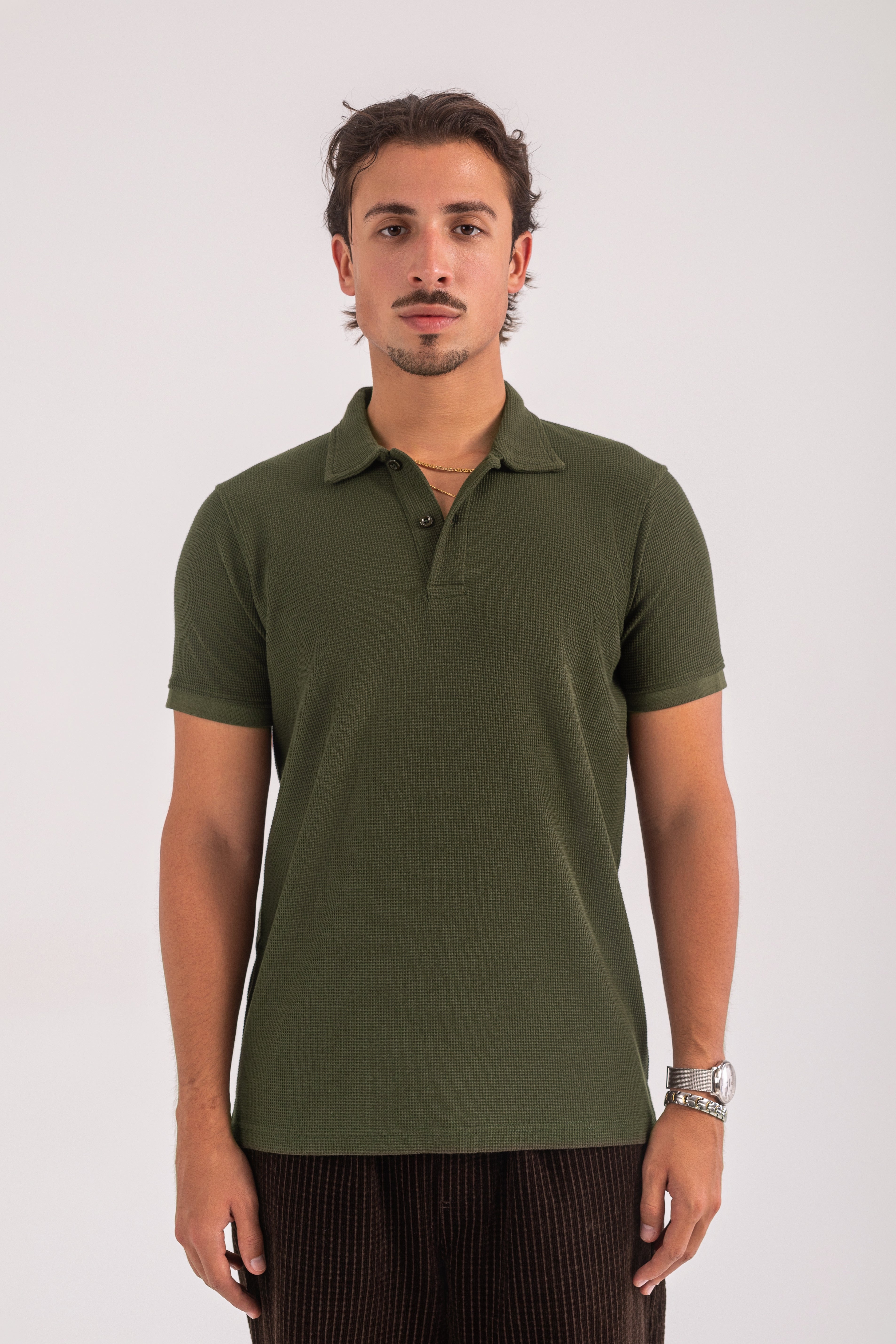 OLIVE CASUAL COLLAR