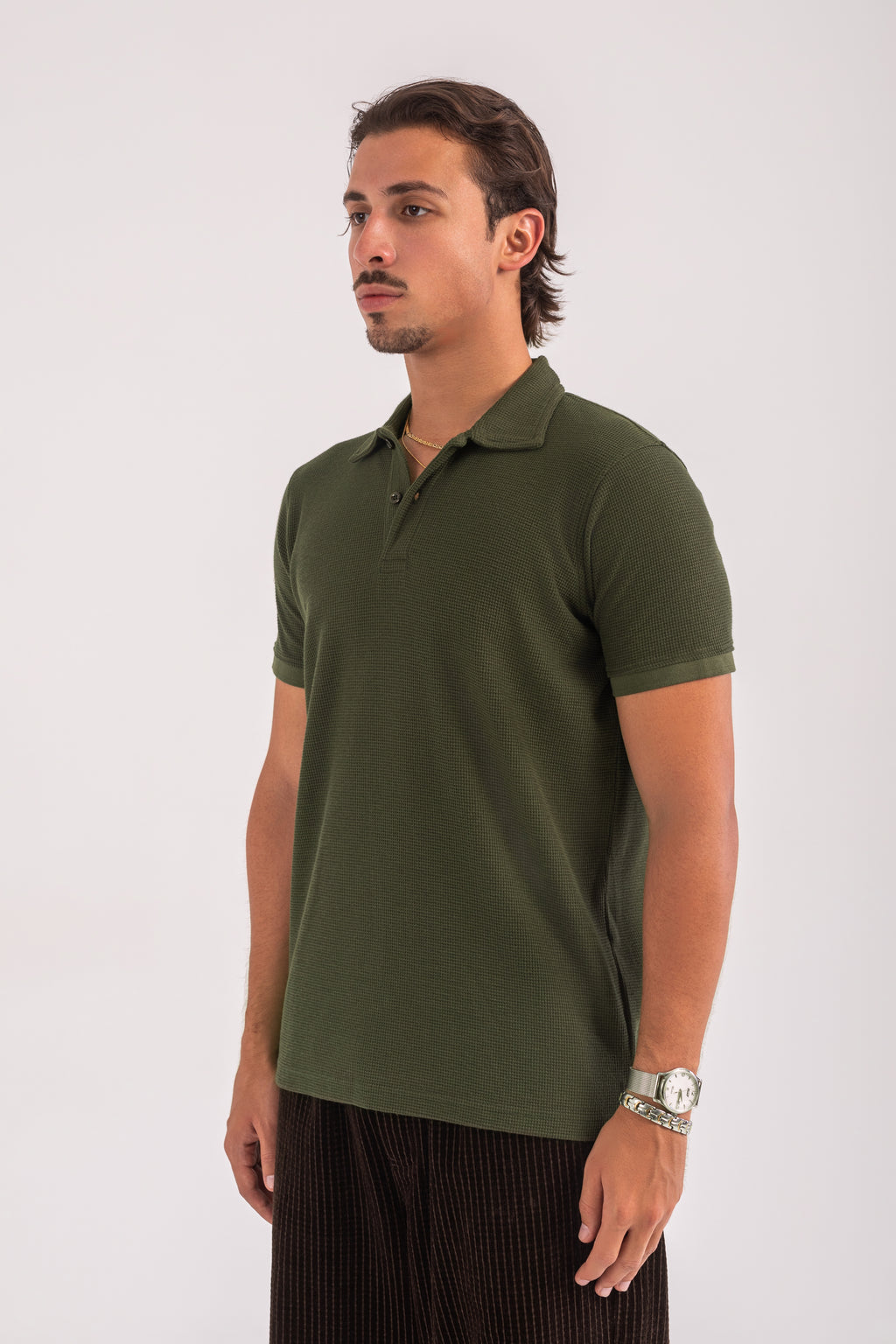 OLIVE CASUAL COLLAR