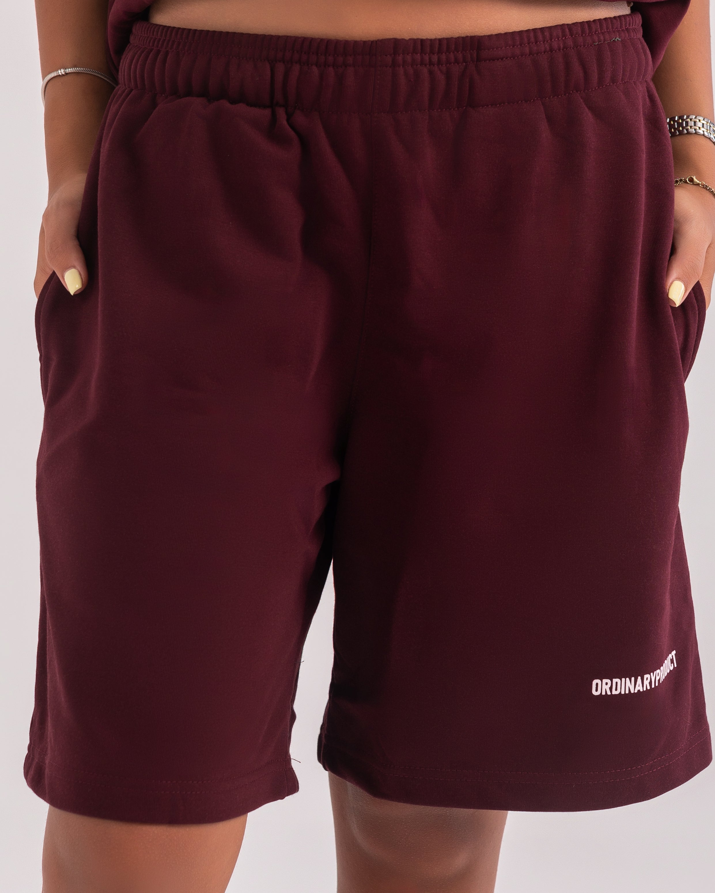 BURGUNDY SHORTS