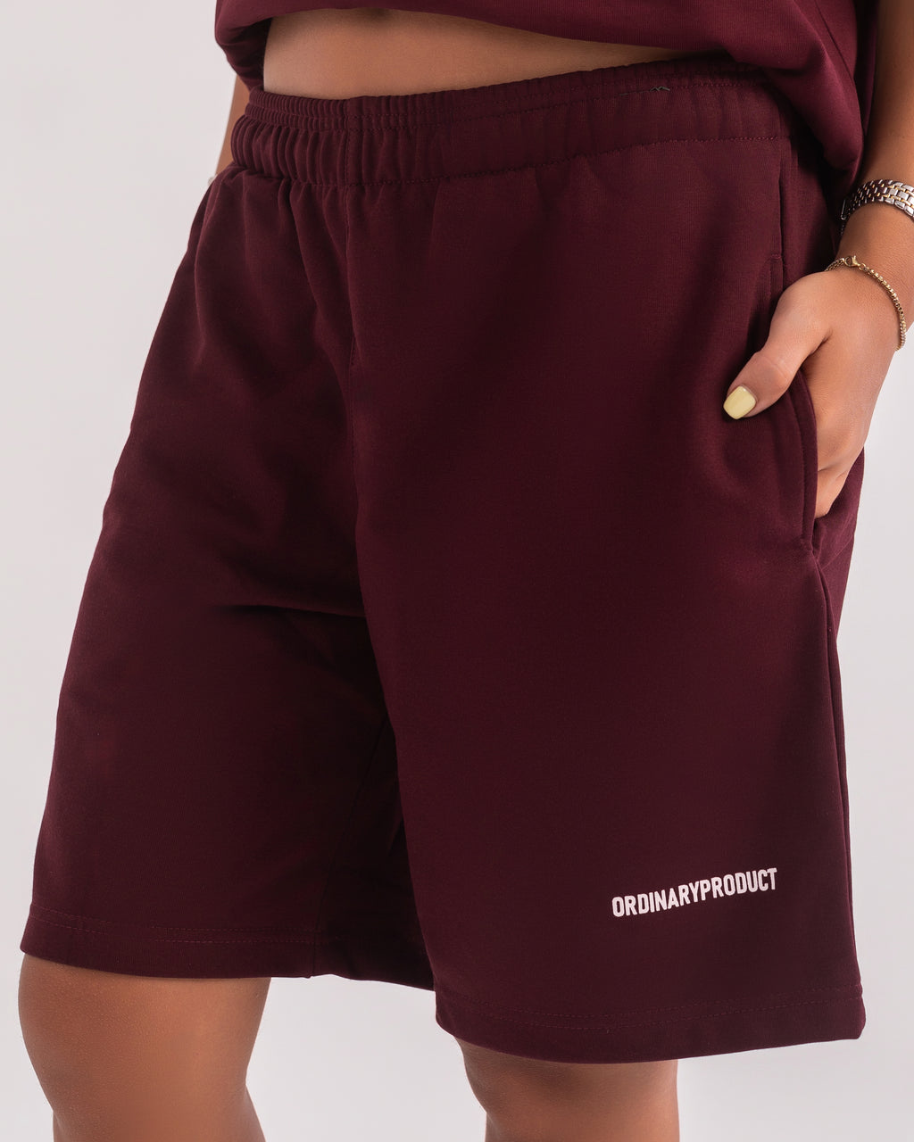 BURGUNDY SHORTS