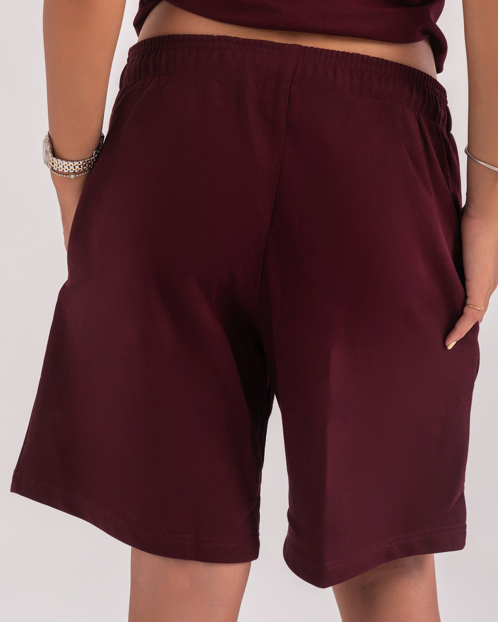 BURGUNDY SHORTS