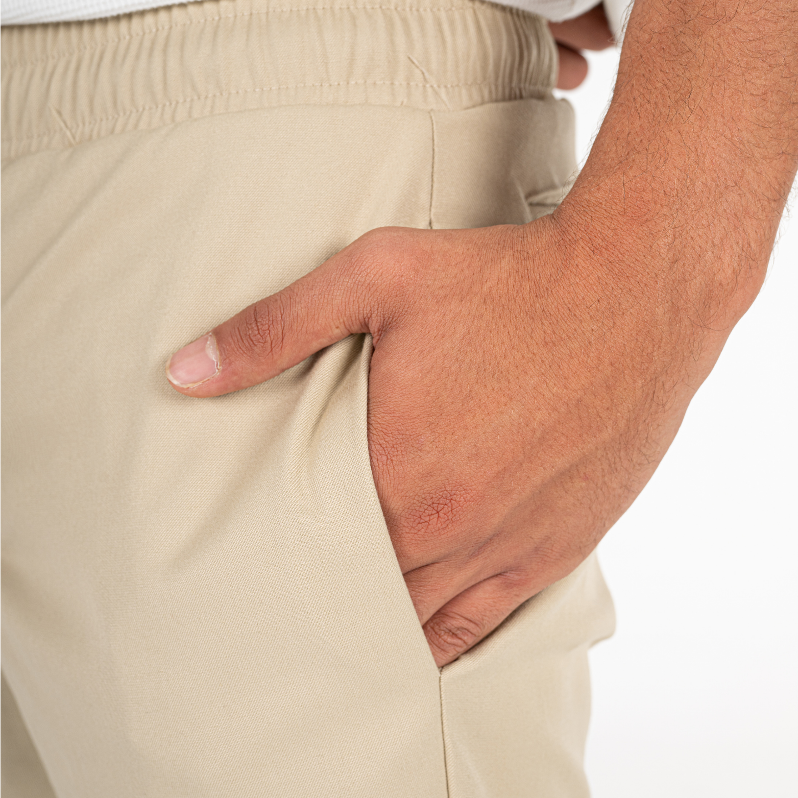 BEIGE TAILORED PANTS