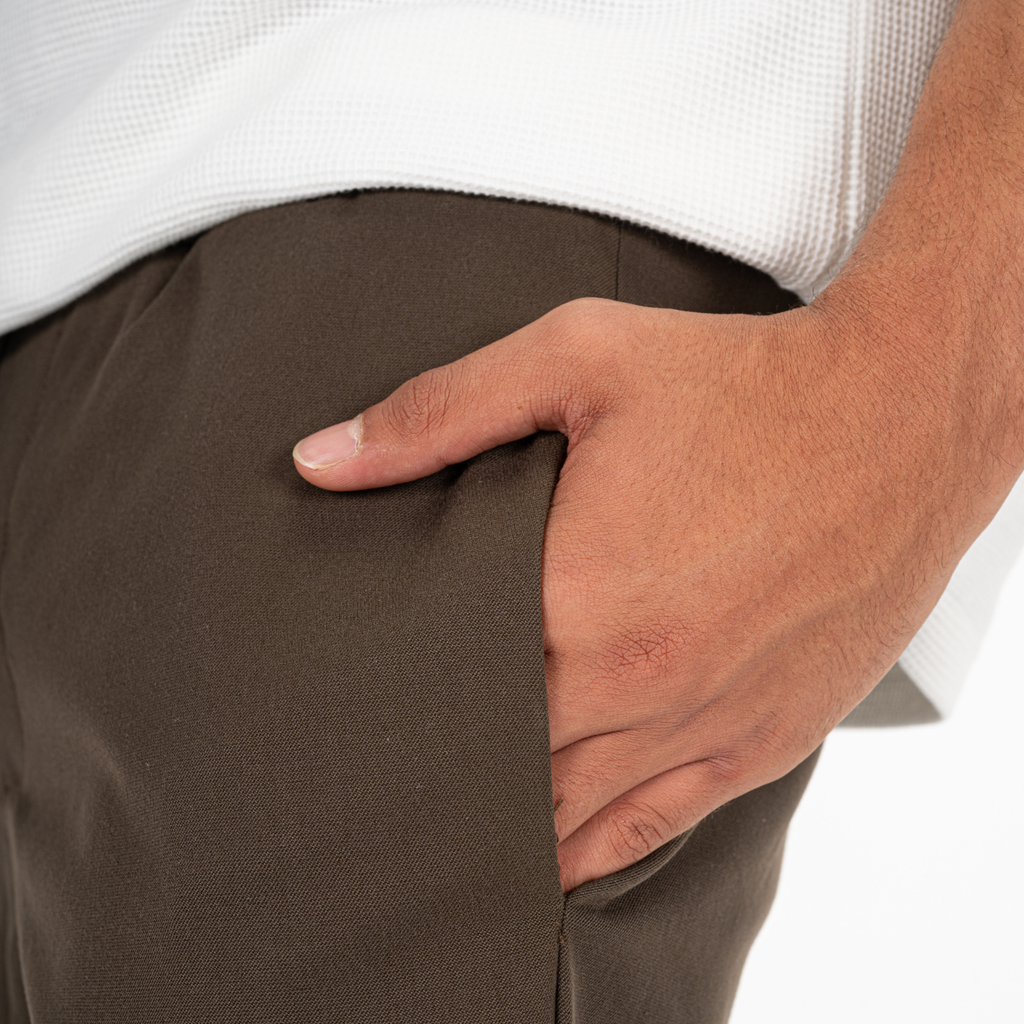 WALNUT TAILORED PANTS