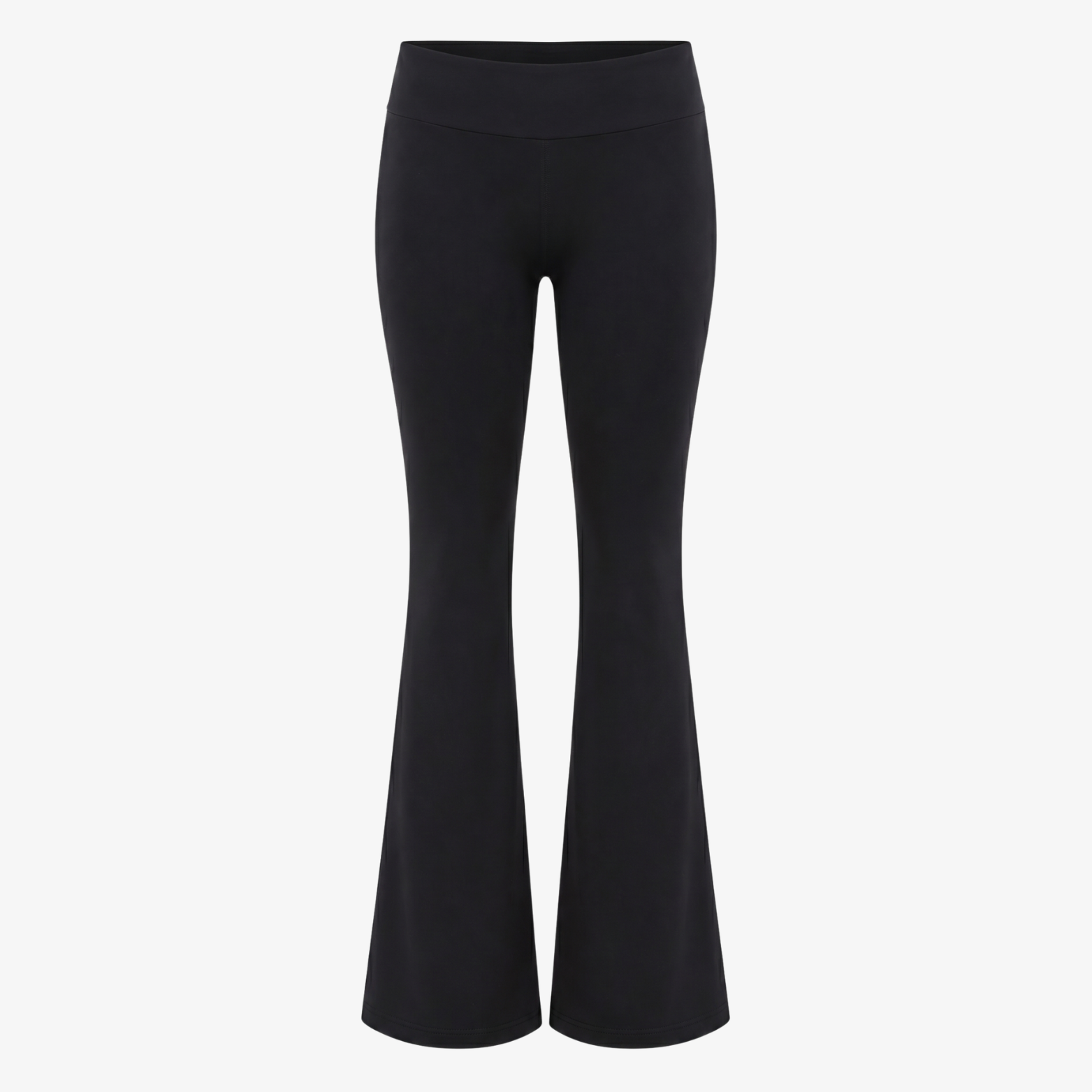 BLACK FLARED YOGA PANTS