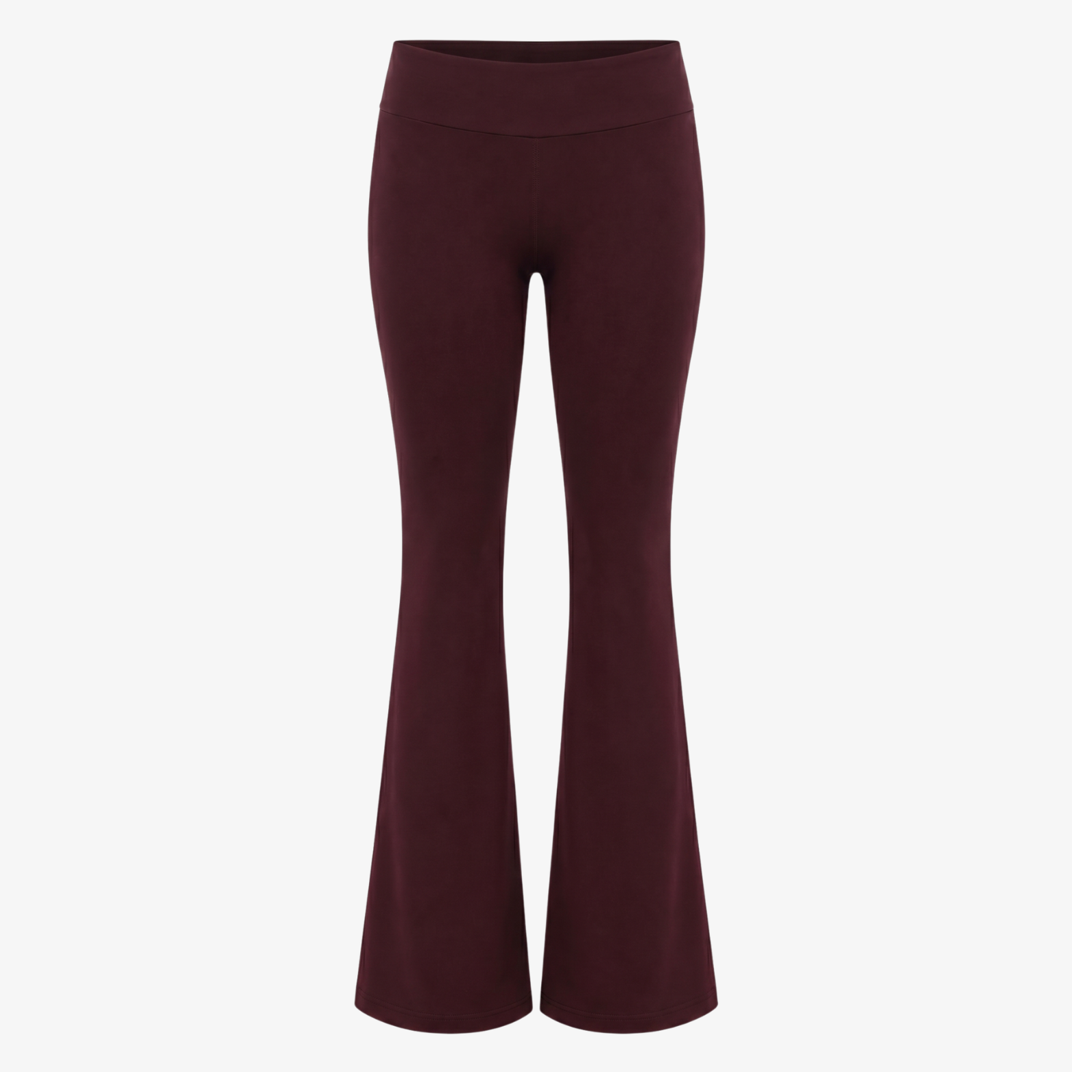 BURGUNDY FLARED YOGA PANTS