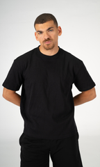 BLACK REGULAR FIT T-SHIRT