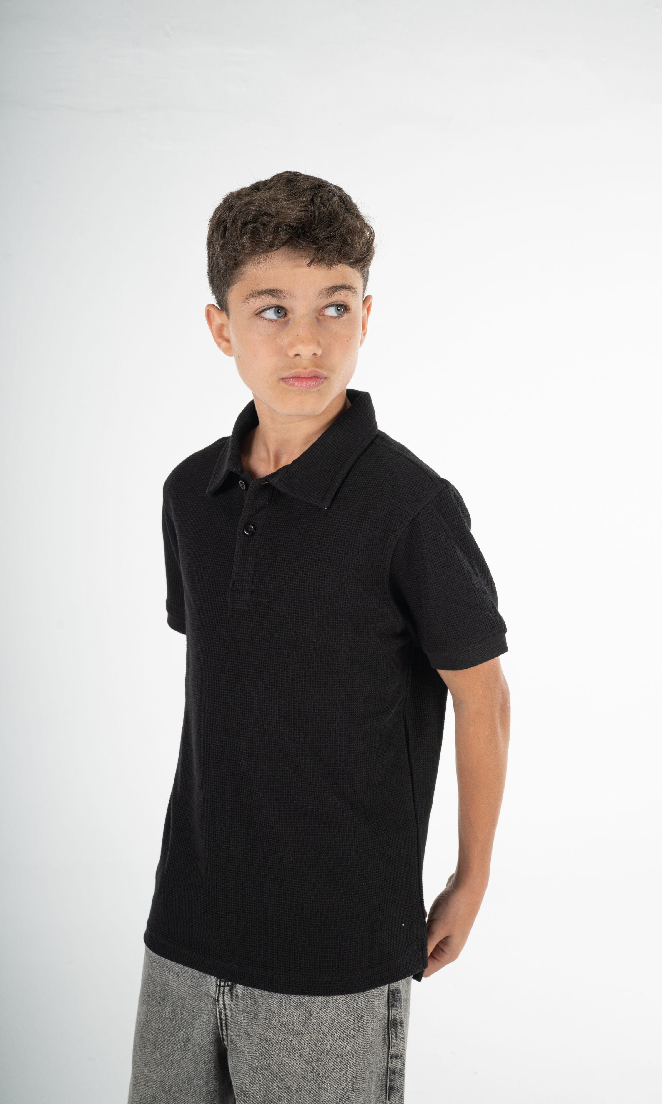 BLACK KIDS POLO