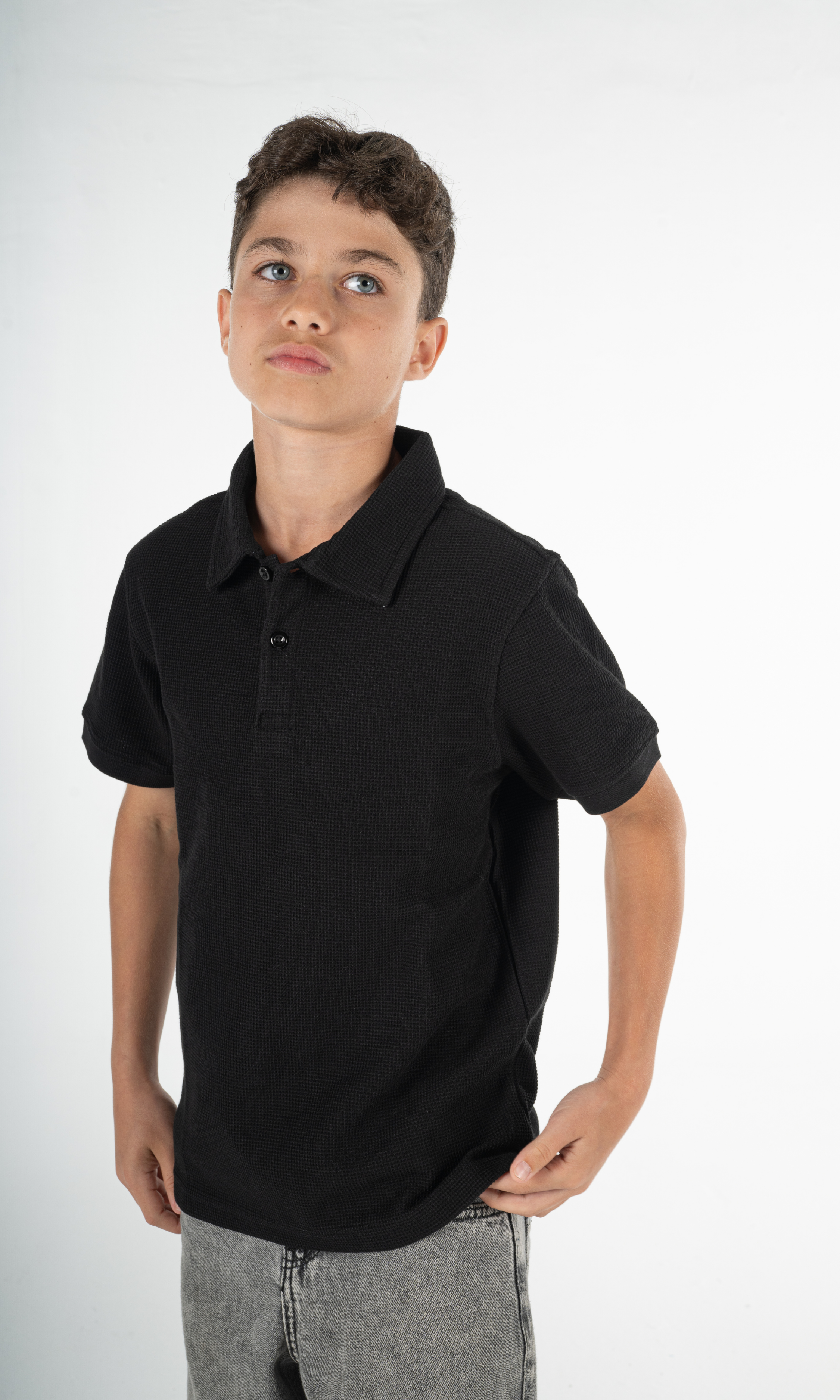 BLACK KIDS POLO