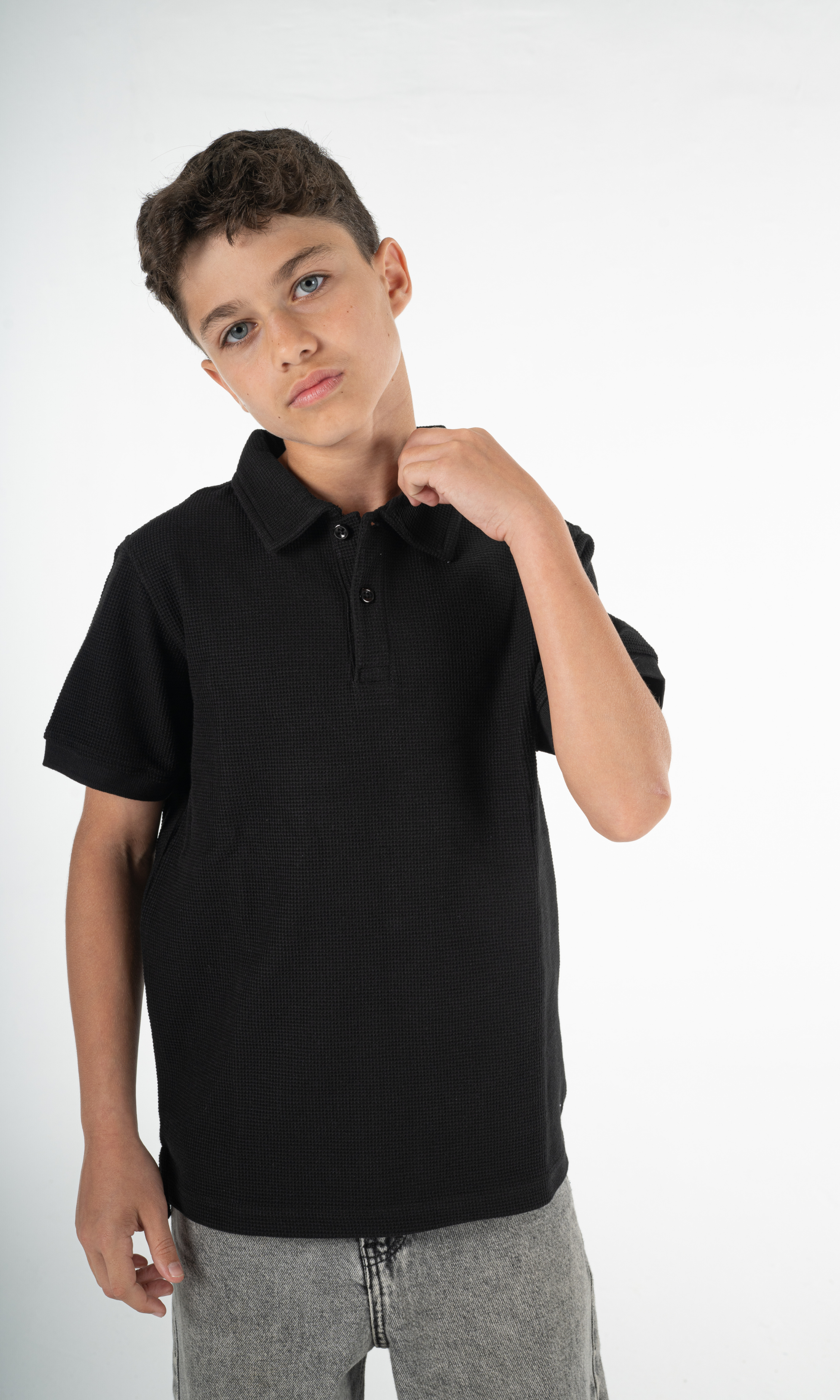 BLACK KIDS POLO