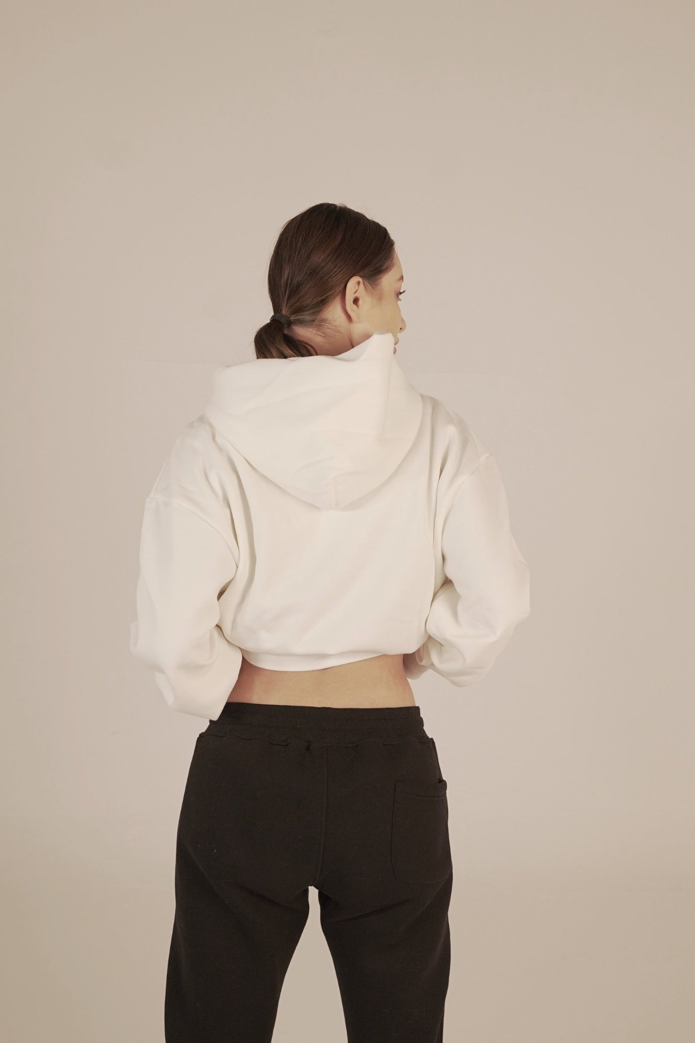 WHITE NOT SO BASIC HOODIE