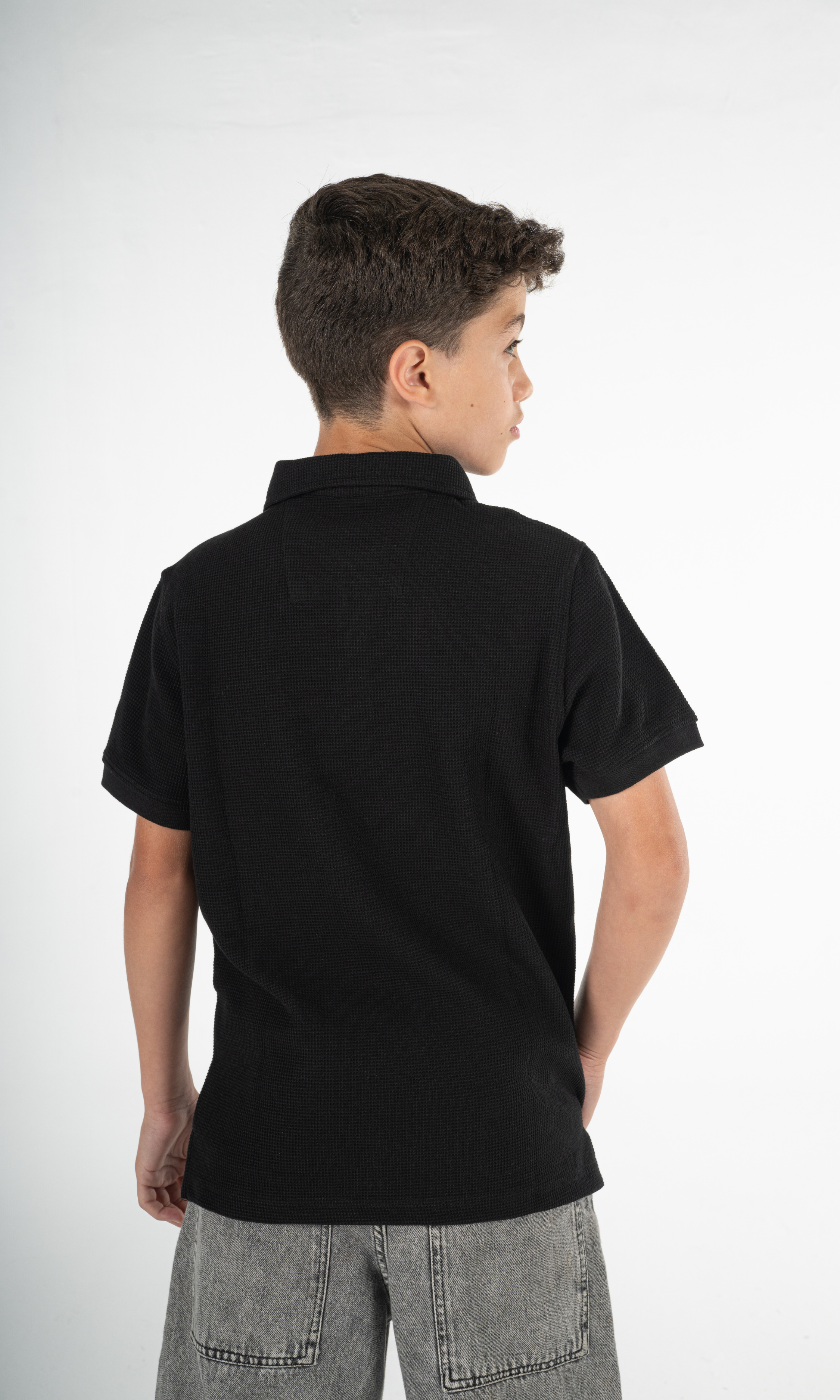 BLACK KIDS POLO