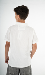 WHITE KIDS POLO