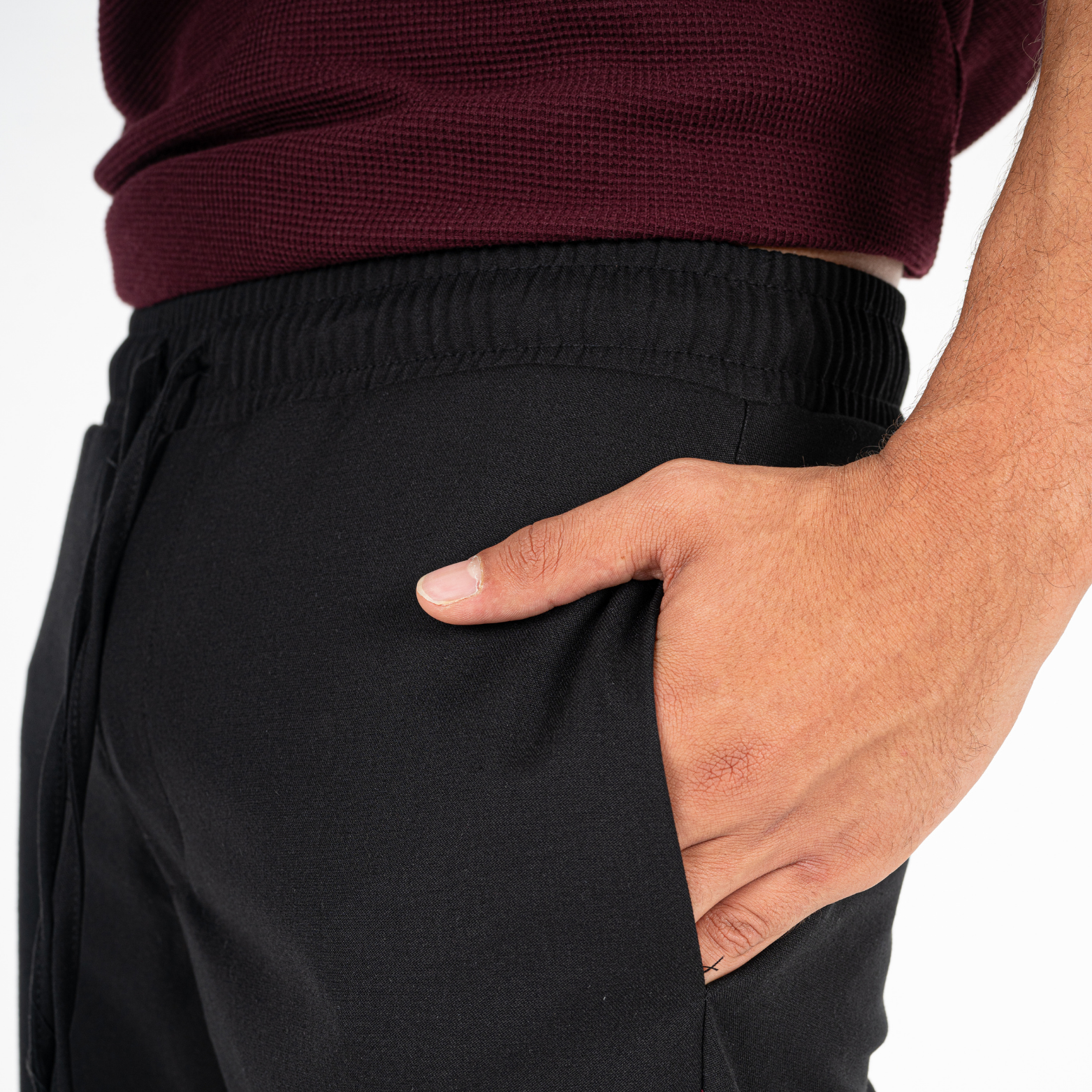 BLACK TAILORED PANTS