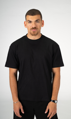 BLACK REGULAR FIT T-SHIRT
