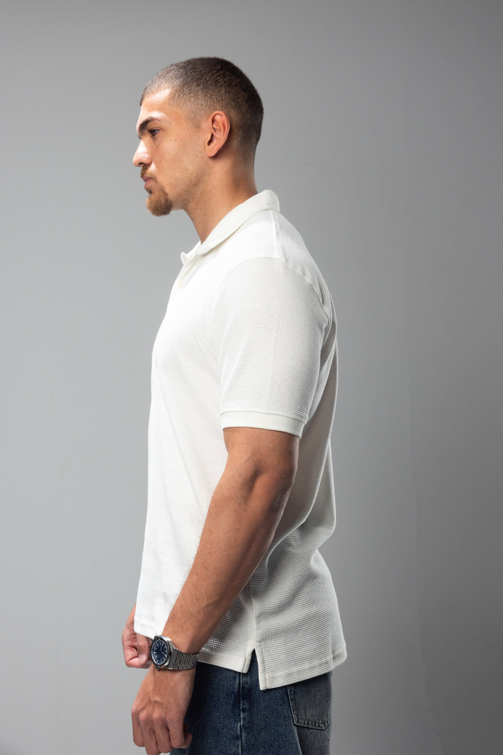 WHITE CASUAL COLLAR