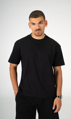 BLACK REGULAR FIT T-SHIRT