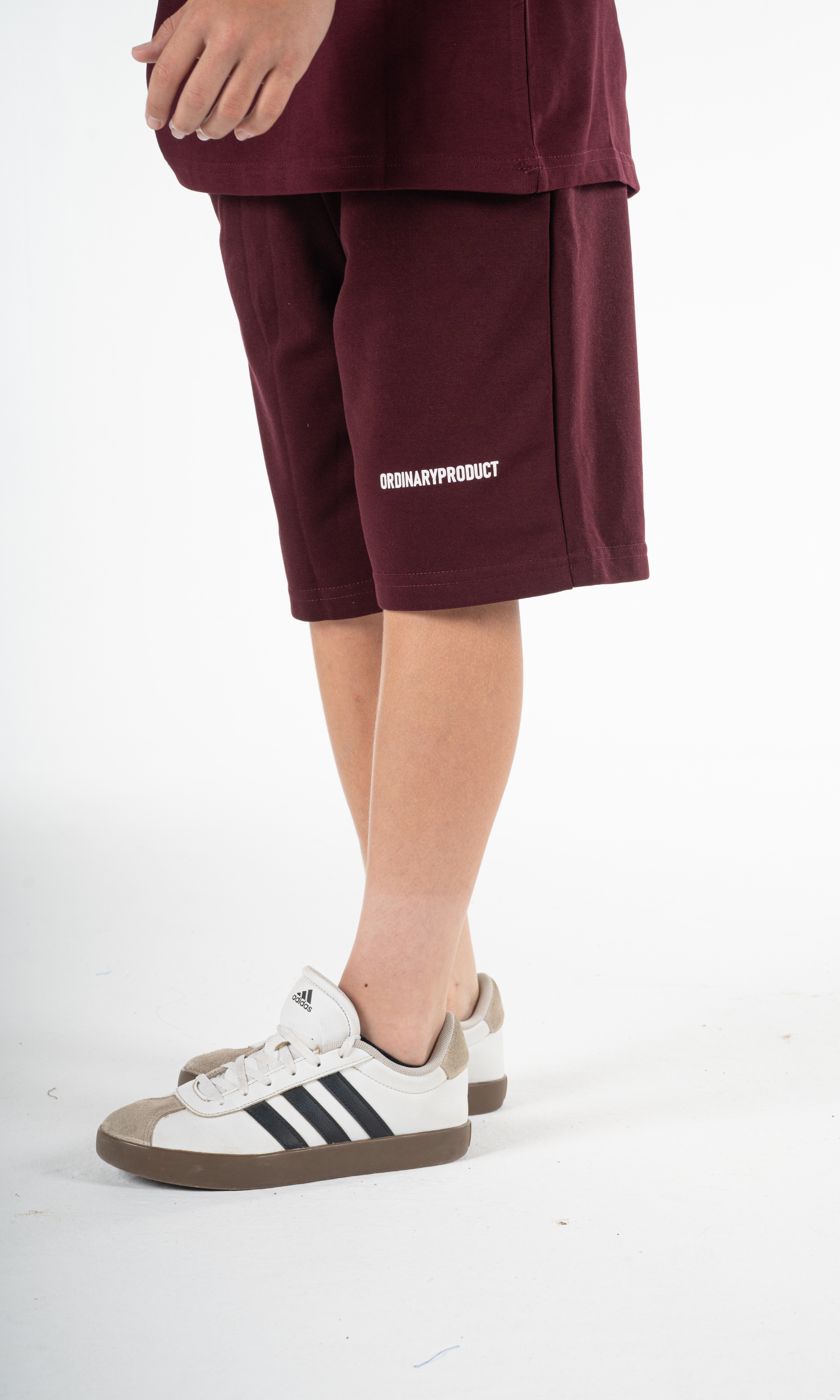 BURGUNDY KIDS SHORT