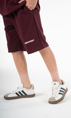 BURGUNDY KIDS SHORT