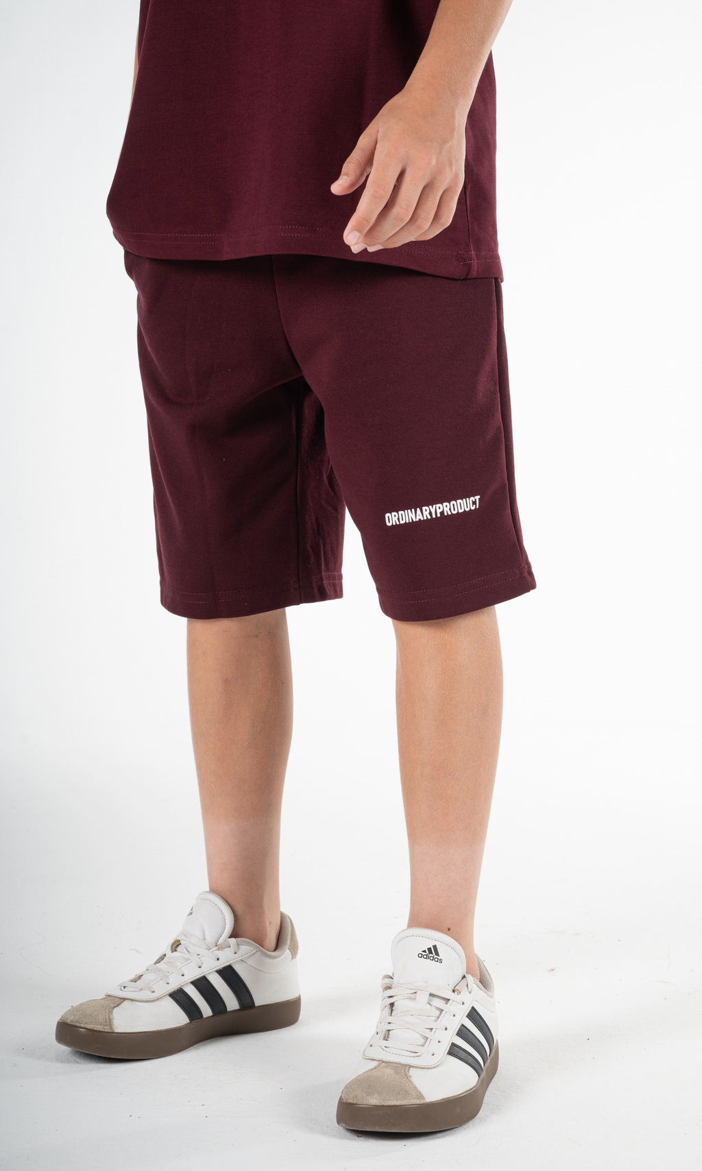 BURGUNDY KIDS SHORT