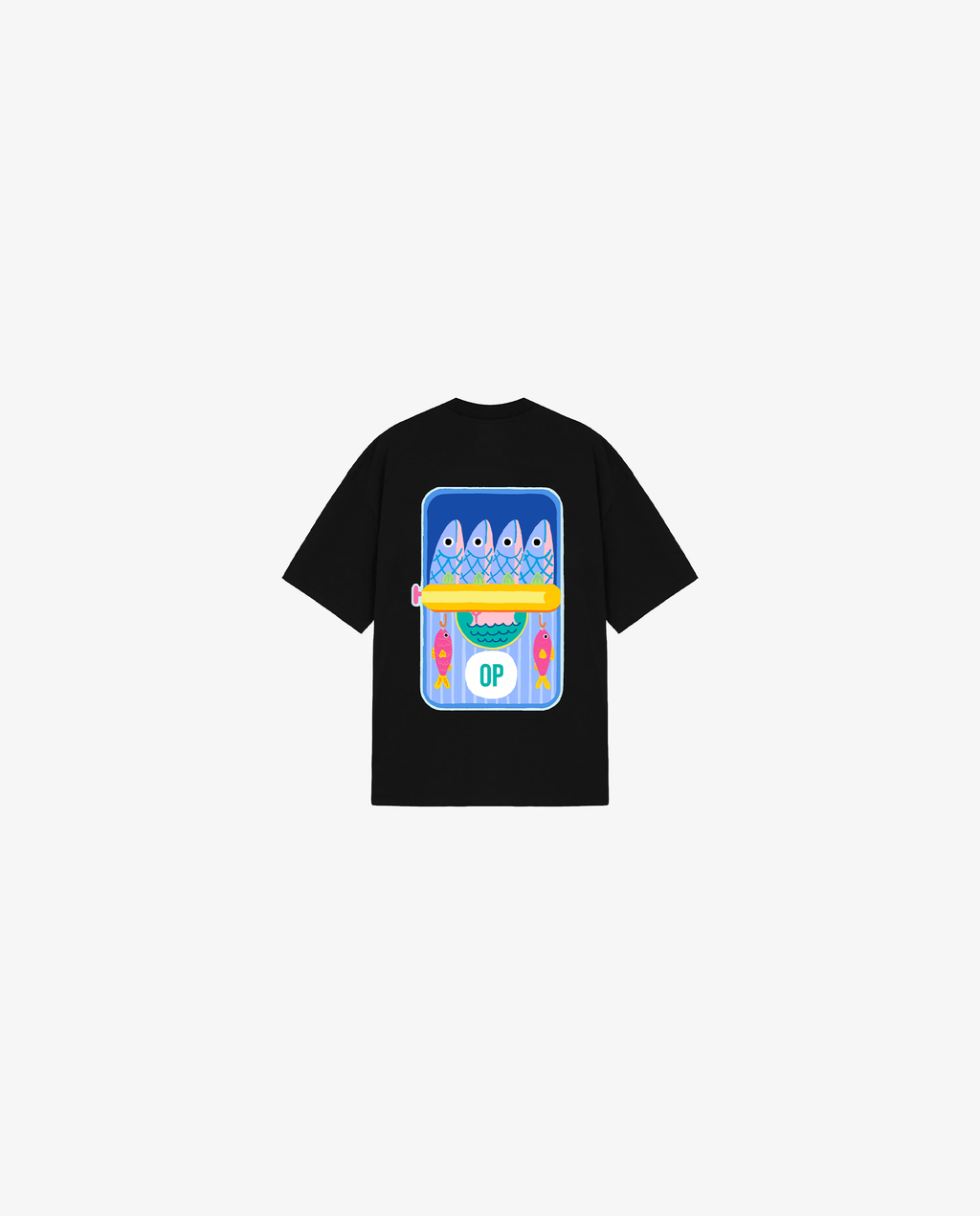BLACK KIDS T-SHIRT FISHING CLUB