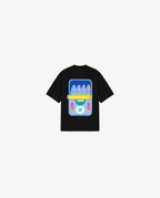 BLACK KIDS T-SHIRT FISHING CLUB