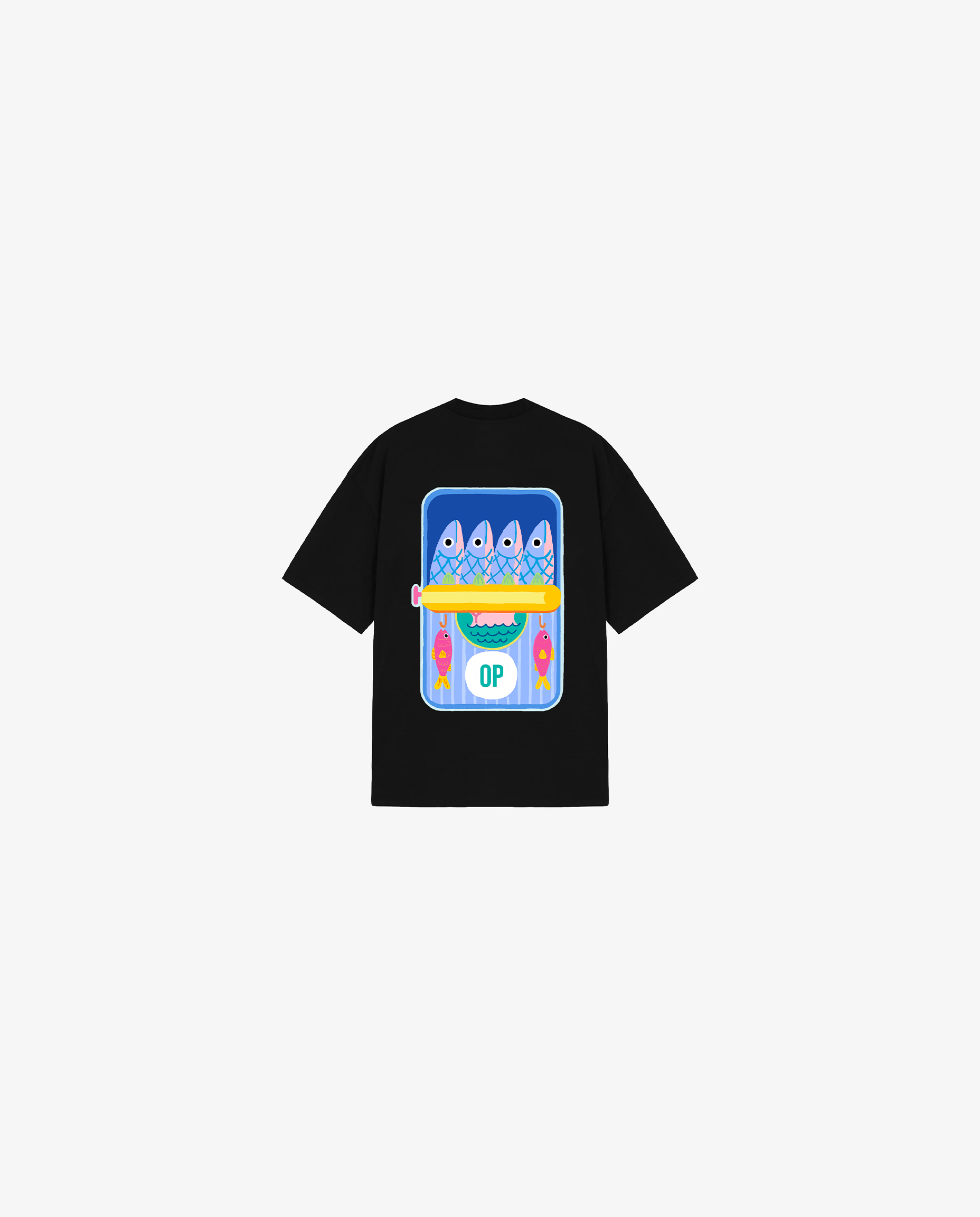 BLACK KIDS T-SHIRT FISHING CLUB