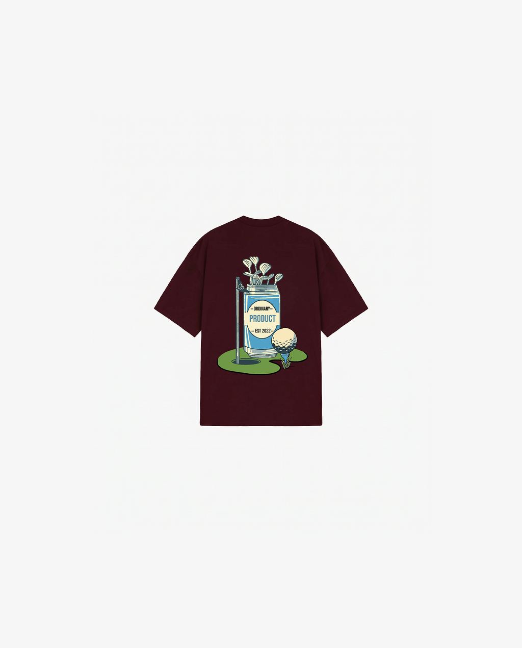 BURGUNDY KIDS T-SHIRT GOLF CLUB