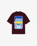 BURGUNDY T-SHIRT FISHING CLUB