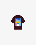 BURGUNDY KIDS T-SHIRT FISHING CLUB