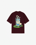 BURGUNDY T-SHIRT GOLF CLUB