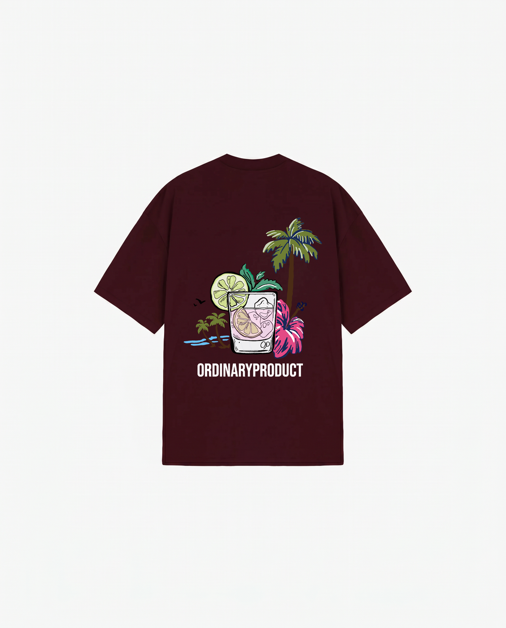 BURGUNDY T-SHIRT LEMONADE