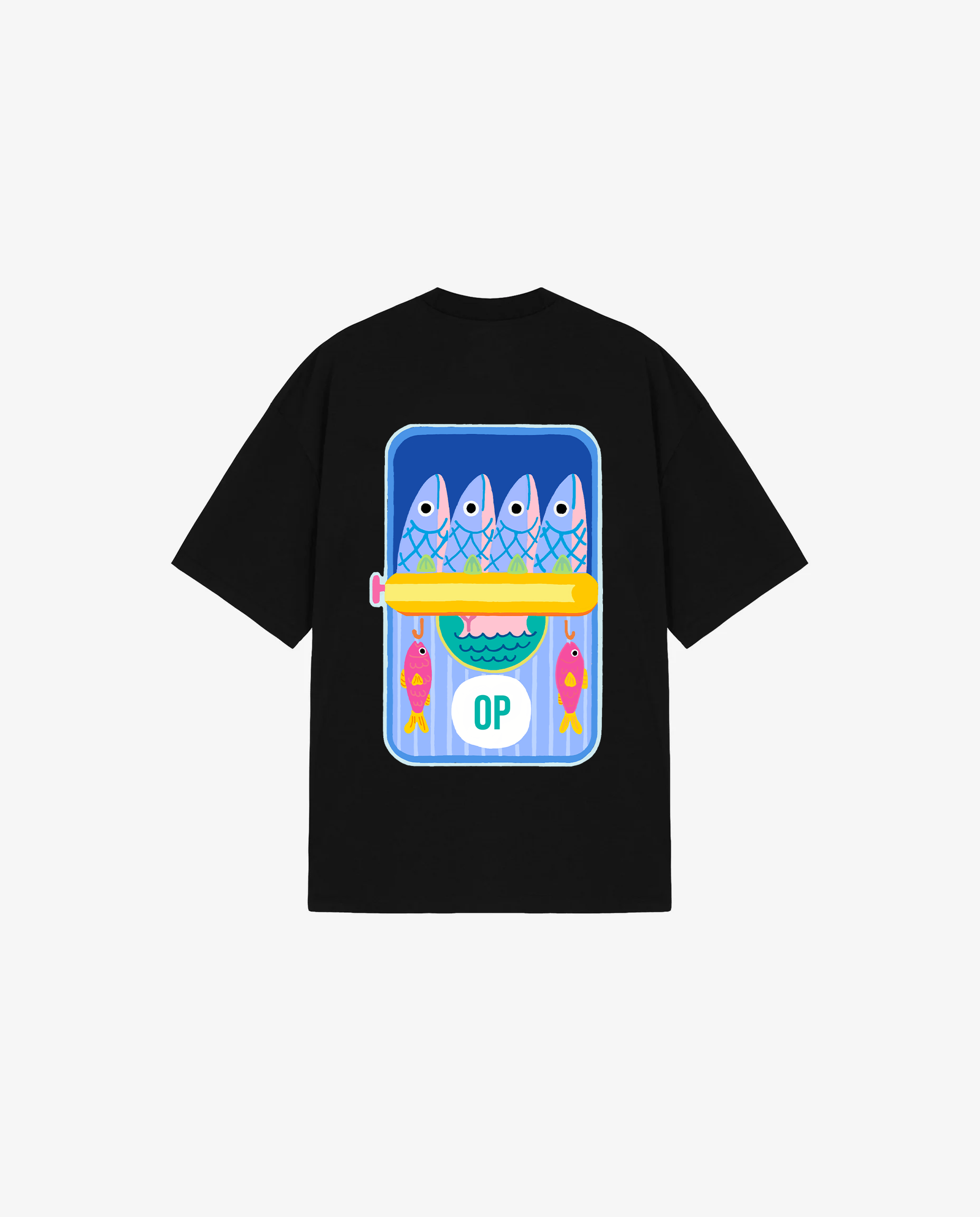 BLACK T-SHIRT FISHING CLUB