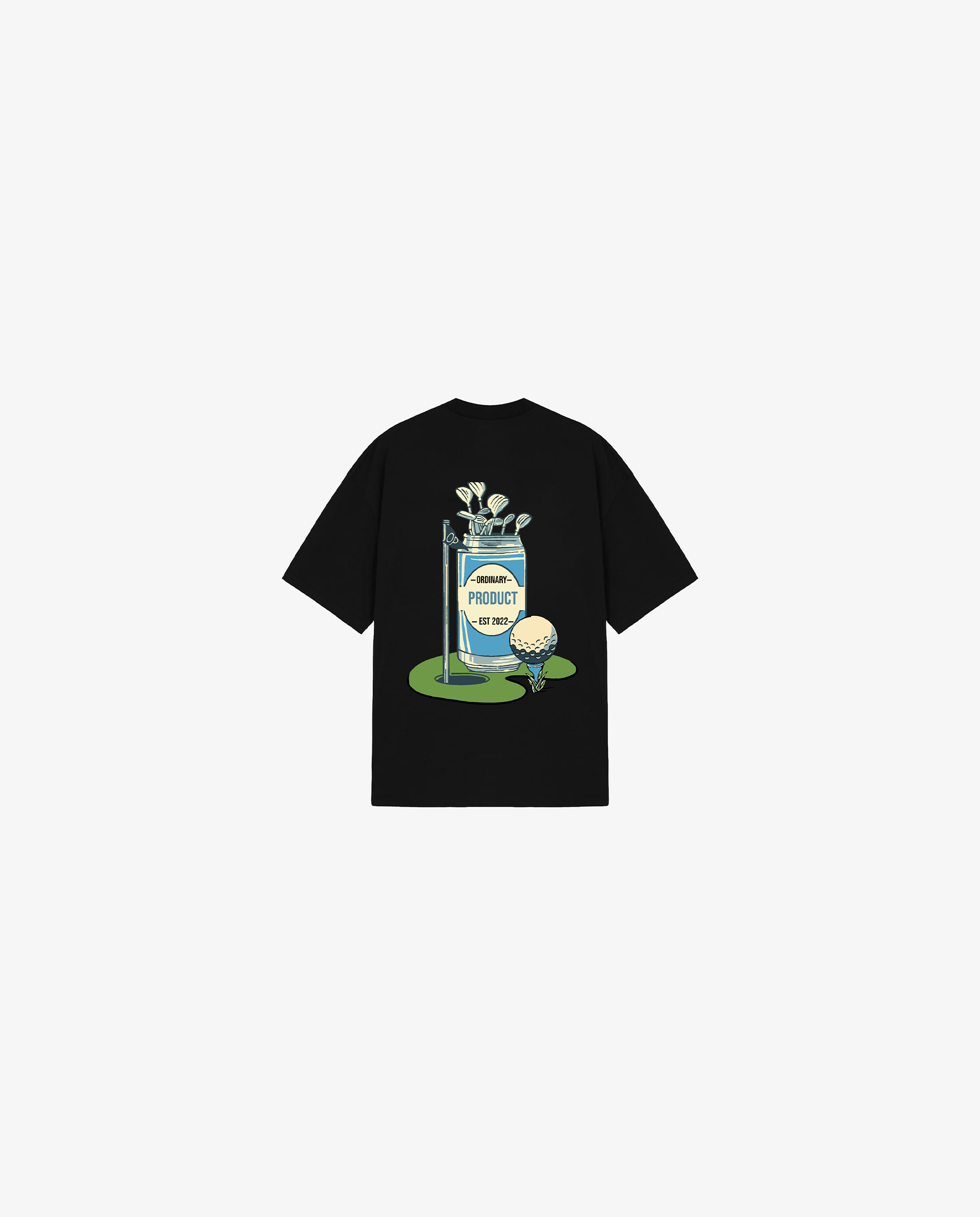 BLACK KIDS T-SHIRT GOLF CLUB