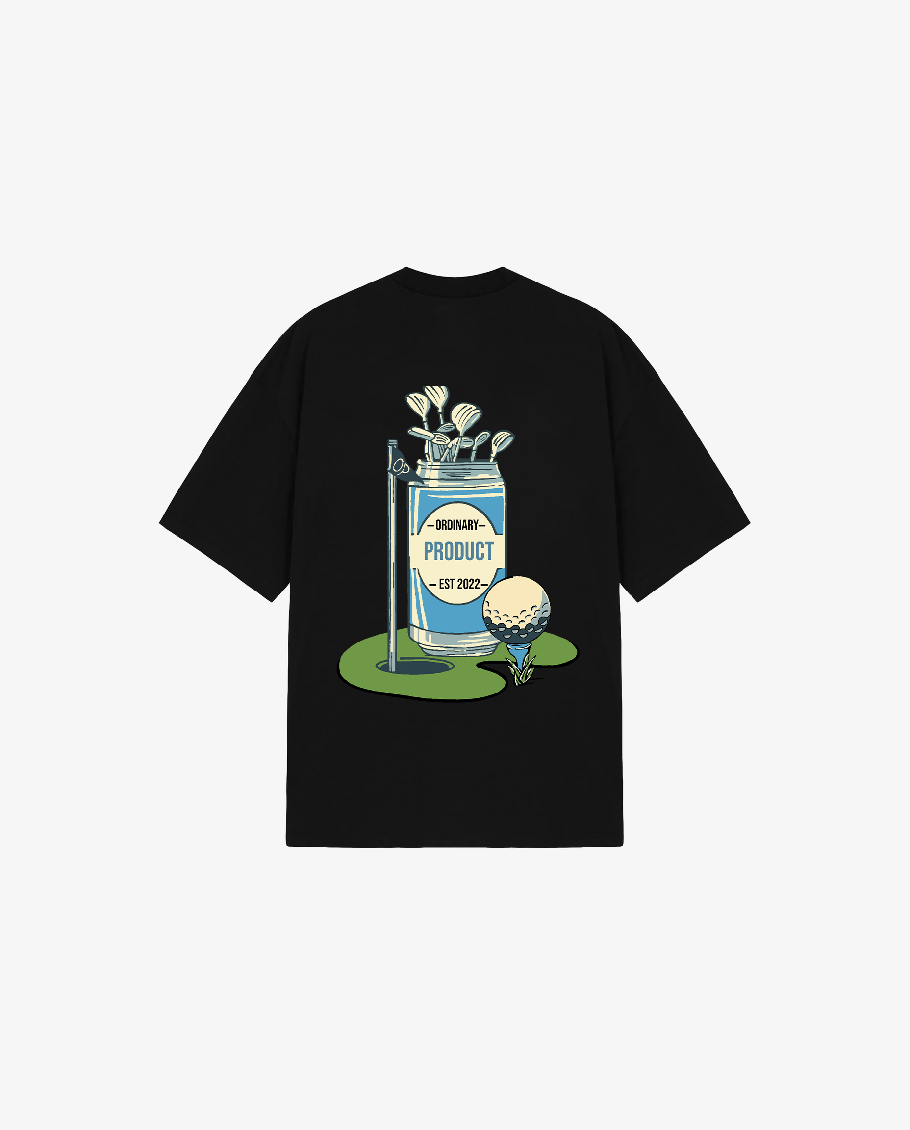 BLACK T-SHIRT GOLF CLUB