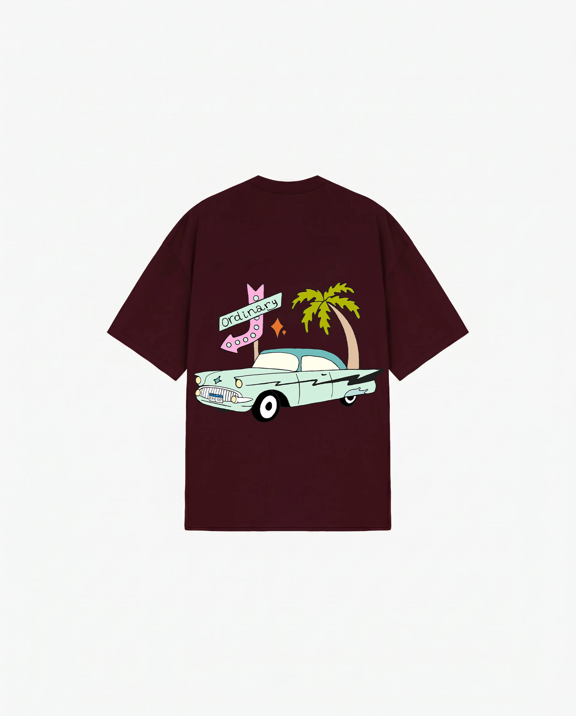 BURGUNDY T-SHIRT RETRO