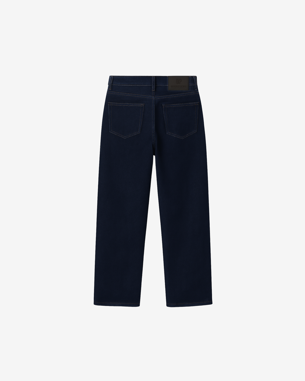 DENIM BLUE STRAIGHT FIT JEANS