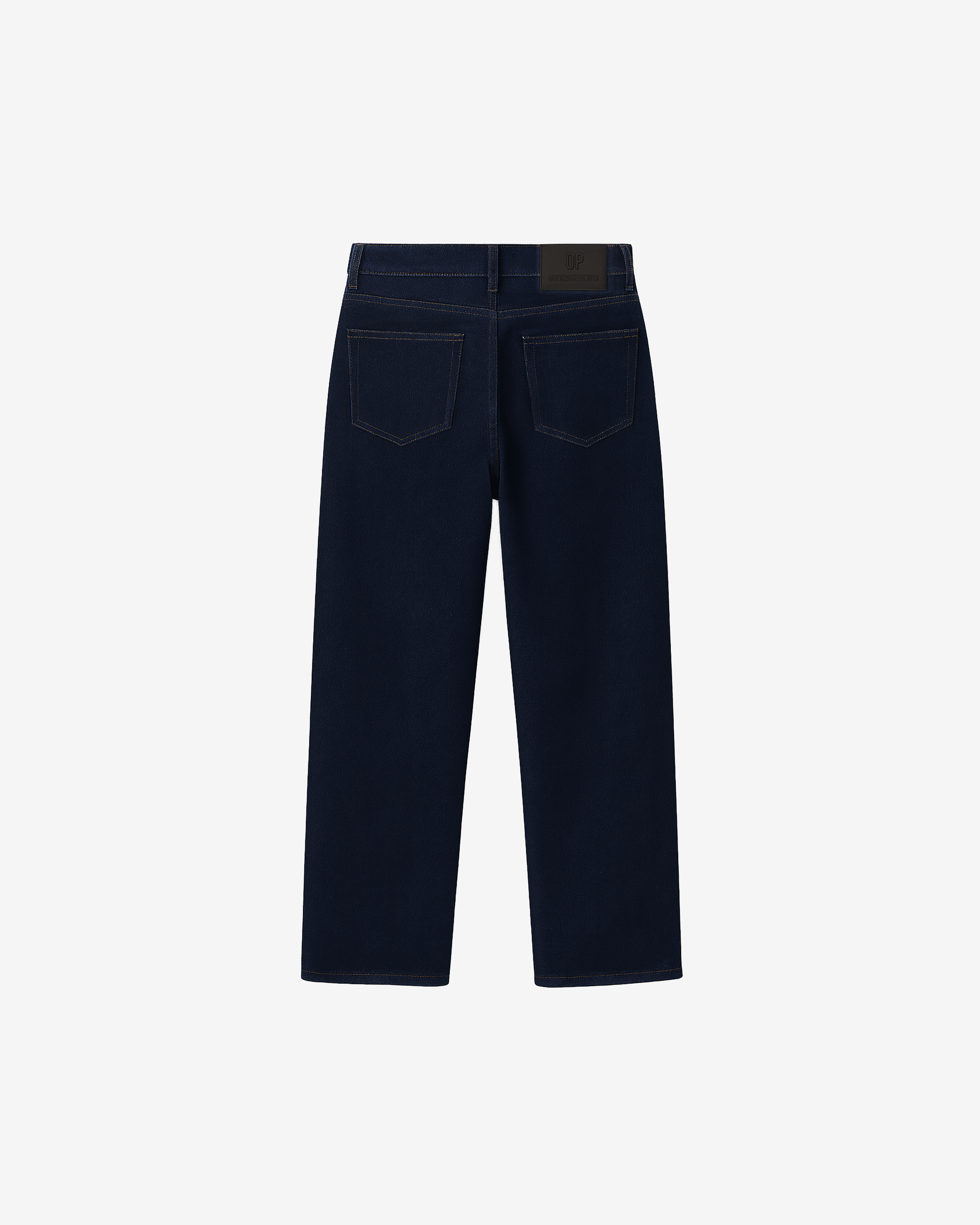 DENIM BLUE STRAIGHT FIT JEANS