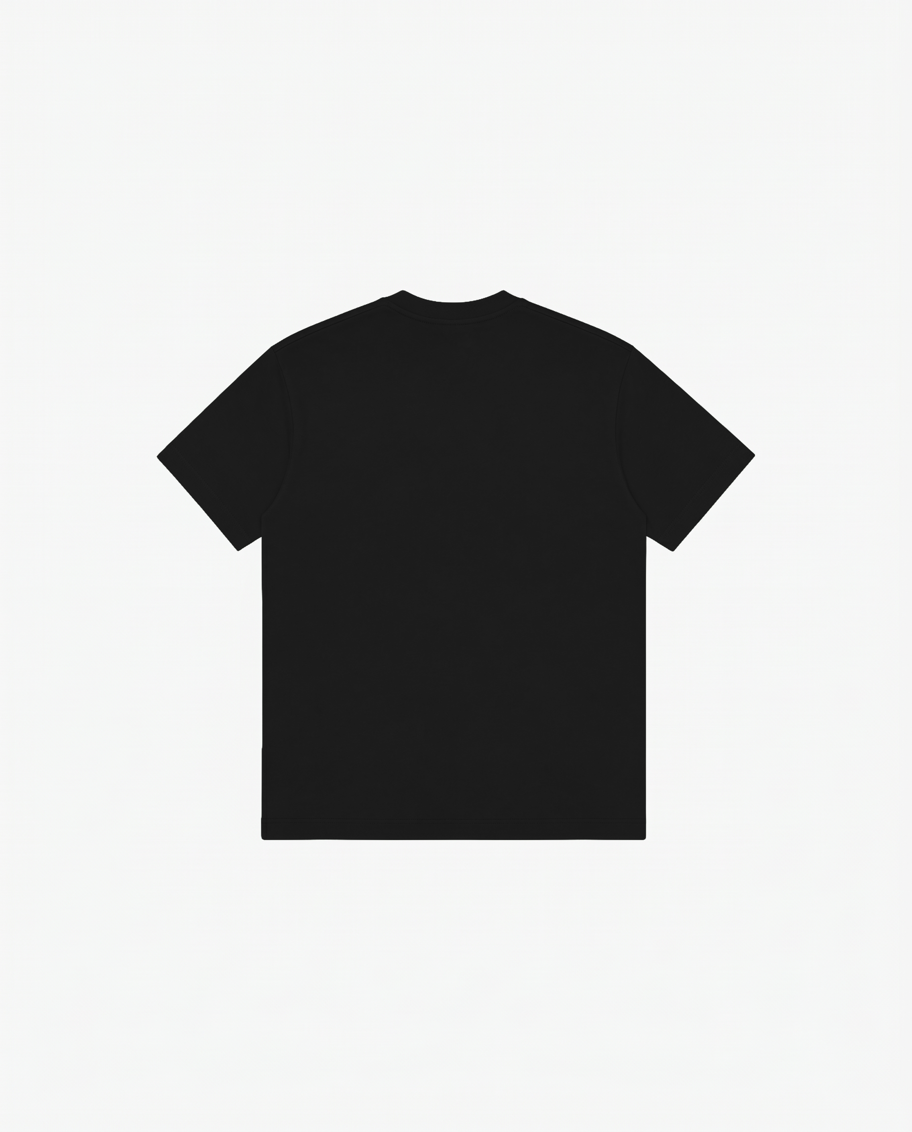 BLACK REGULAR FIT T-SHIRT