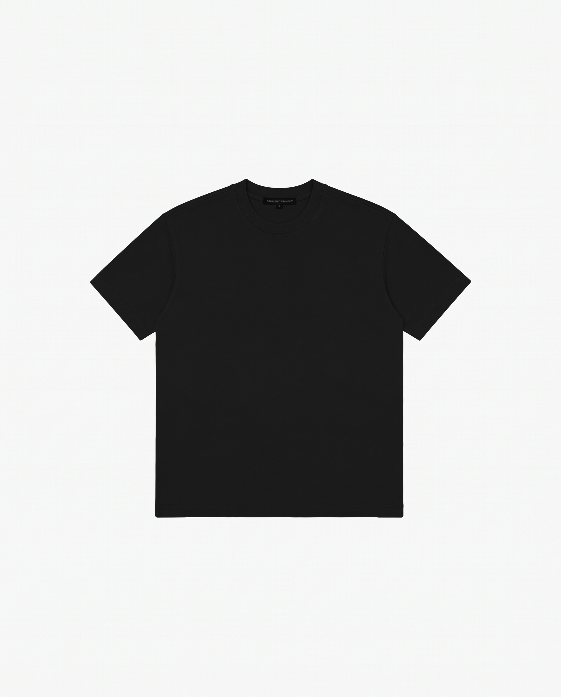 BLACK REGULAR FIT T-SHIRT