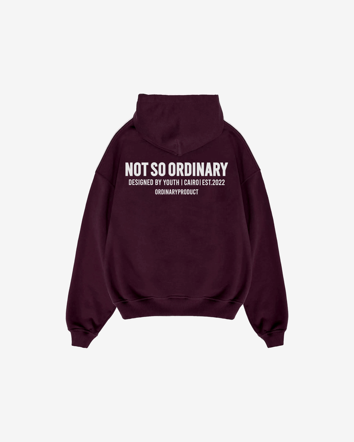 BURGUNDY HOODIE NSO