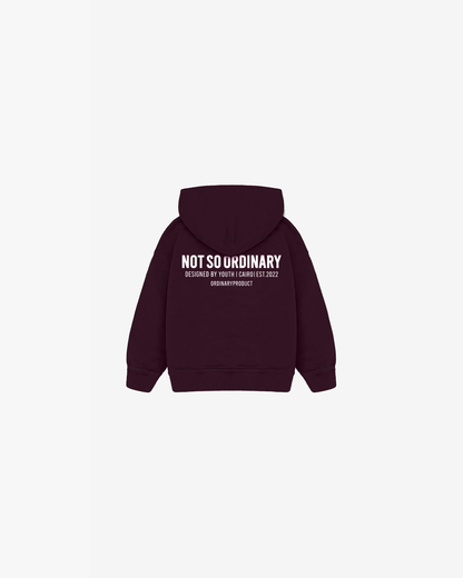 BURGUNDY KIDS HOODIE