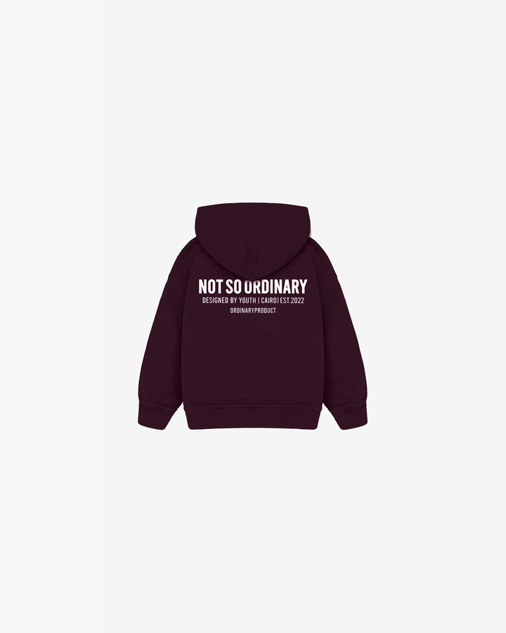 BURGUNDY KIDS HOODIE