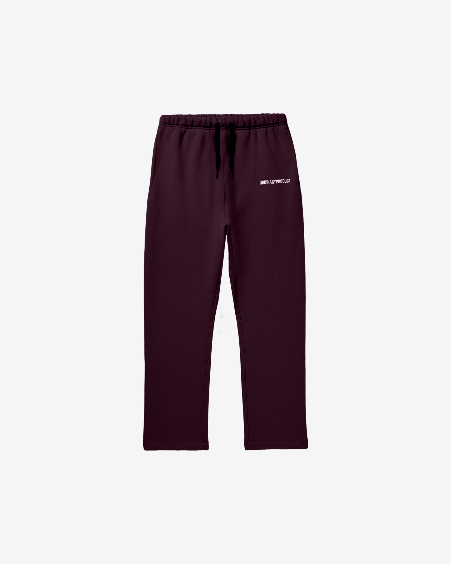 BURGUNDY SWEATS WIDE LEG