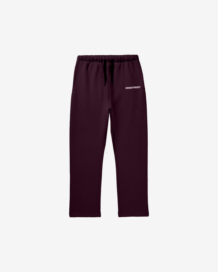 BURGUNDY SWEATS WIDE LEG