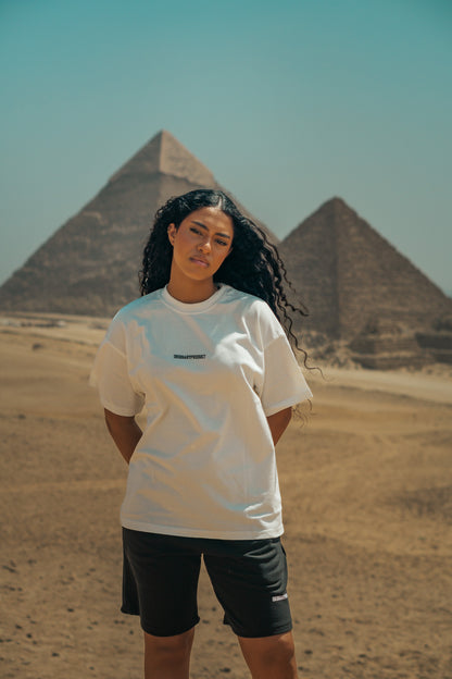 WHITE T-SHIRT PYRAMIDS