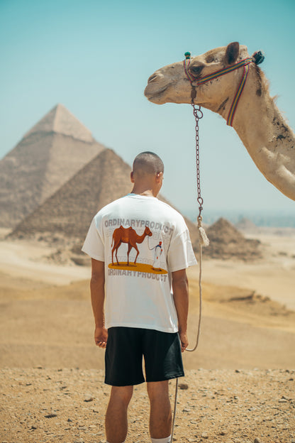 WHITE T-SHIRT CAMEL